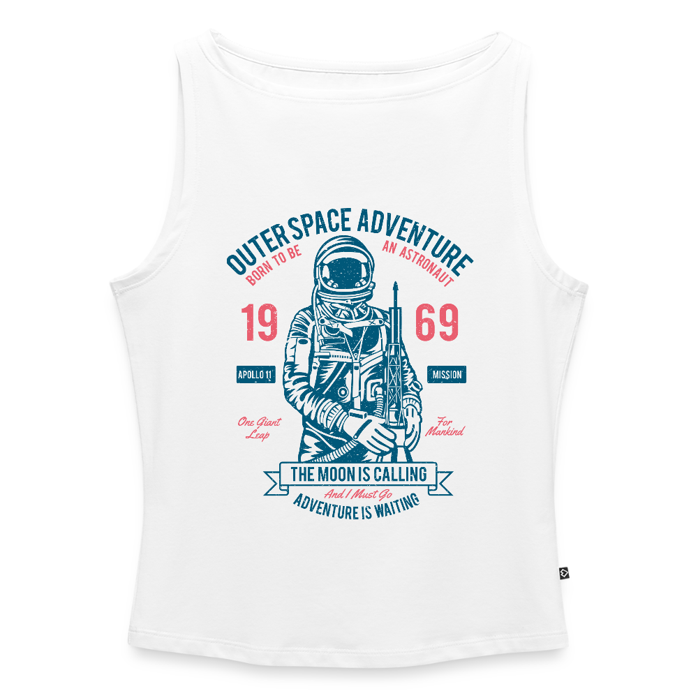 Vrouwen tanktop met U-hals - wit