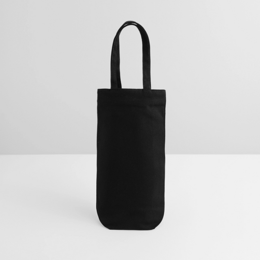 Cadeauzak voor flessen - zwart