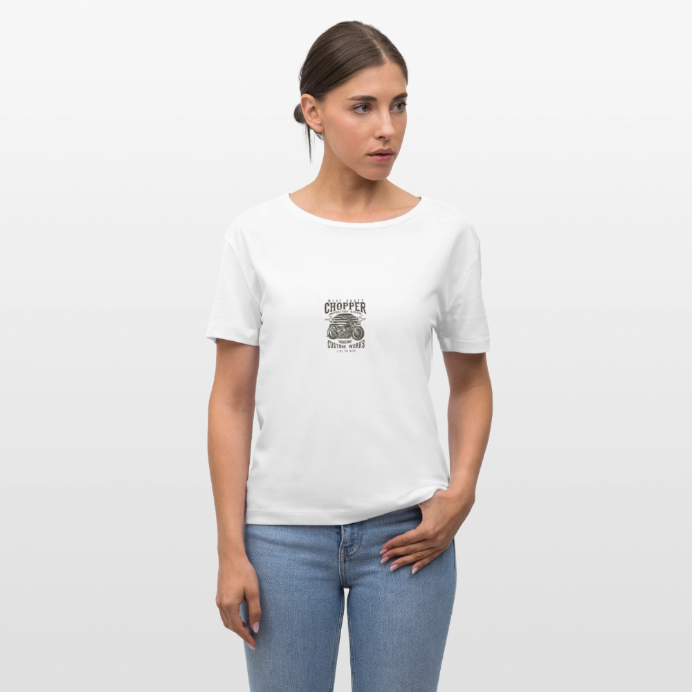 Stanley/Stella Relaxed vrouwen bio-T-shirt met ronde hals SERENA - wit