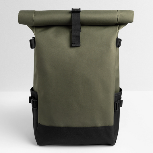 Rolltop rugzak - olijf/zwart