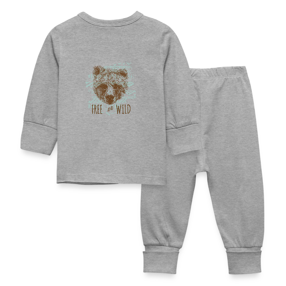 Baby-/kinderpyjama - grijs gemêleerd