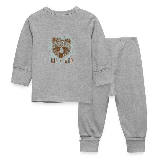Baby-/kinderpyjama - grijs gemêleerd