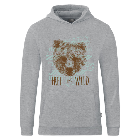 JAKO Kinderhoodie Organic - grijs gemêleerd