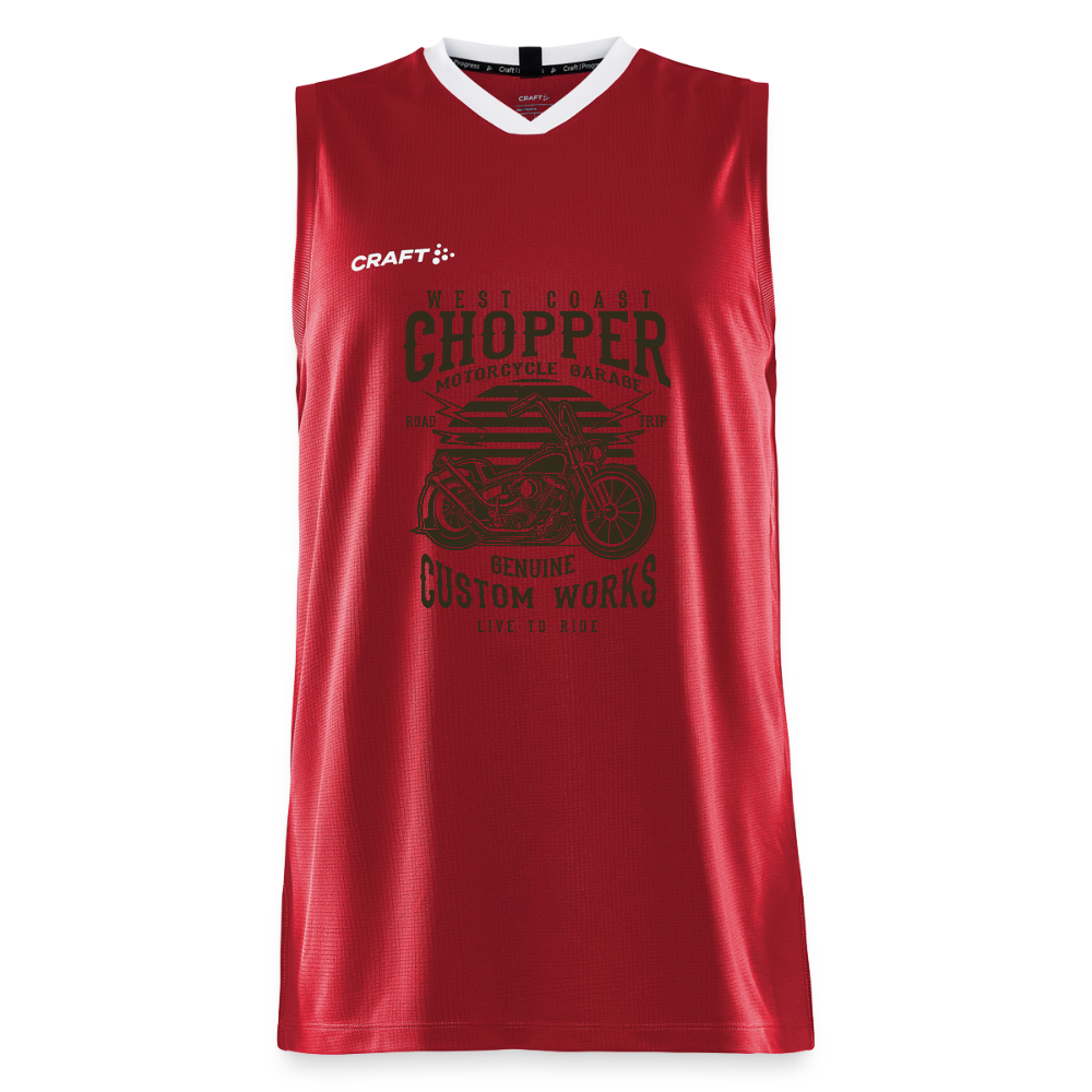 CRAFT Progress kinder-basketbalshirt - donkerrood