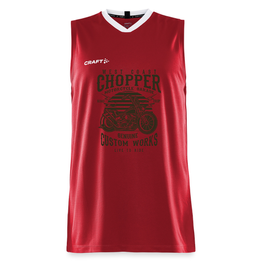 CRAFT Progress kinder-basketbalshirt - donkerrood