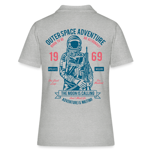 Women's Polo Shirt - grijs gemêleerd