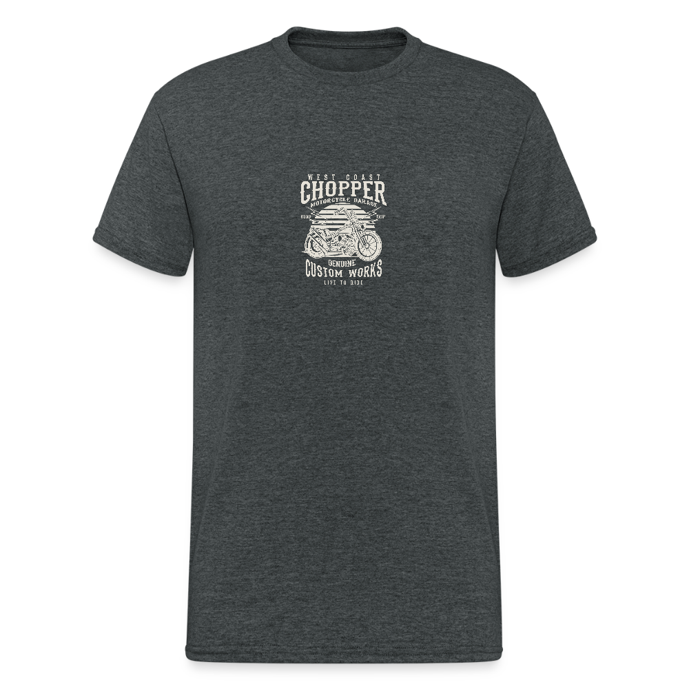 Mannen Gildan Heavy T-shirt - donkergrijs gemêleerd
