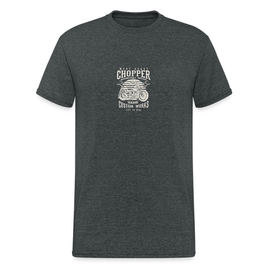 Mannen Gildan Heavy T-shirt - donkergrijs gemêleerd