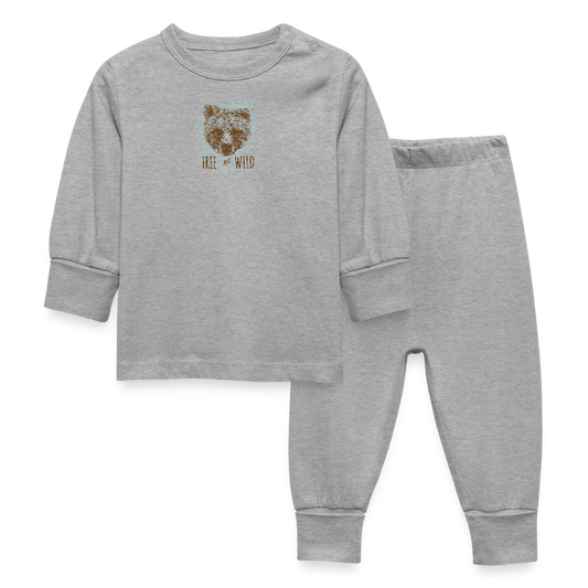 Baby-/kinderpyjama - grijs gemêleerd