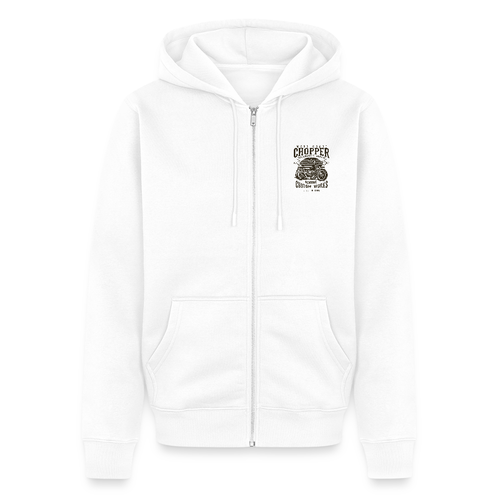 Mannenjack Premium met capuchon - wit