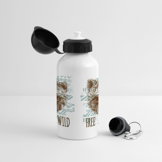 Drinkfles met verschillende sluitingen - wit
