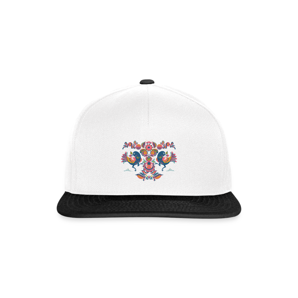Snapback cap - wit/zwart