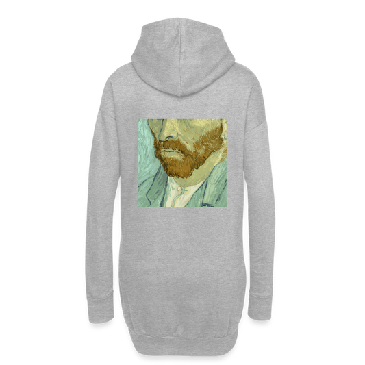 Hoodiejurk - grijs gemêleerd
