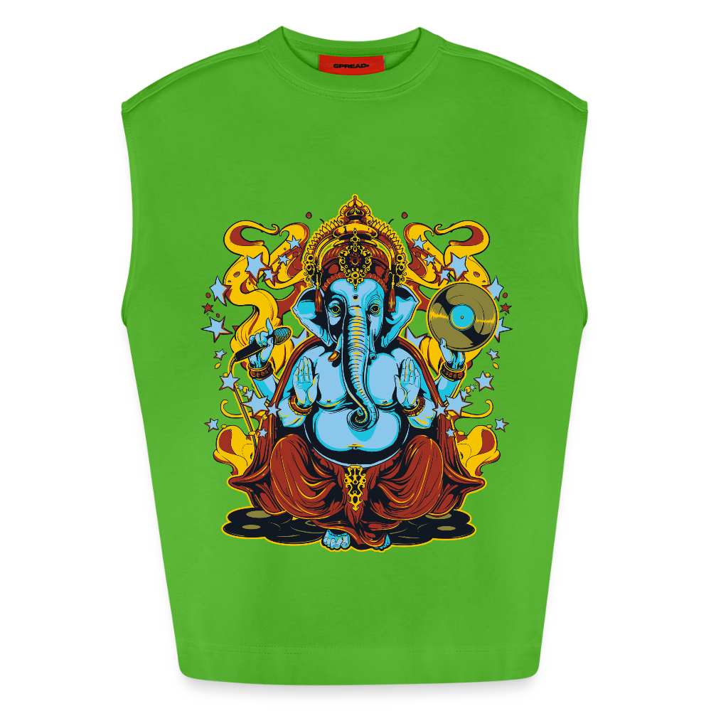 Heavyweight oversized organic tanktop made in EU - Apple Neon