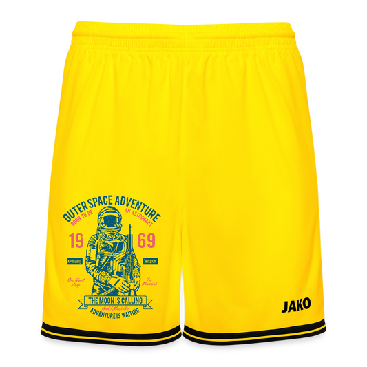 JAKO basketbalshort Center 2.0 - geel/zwart