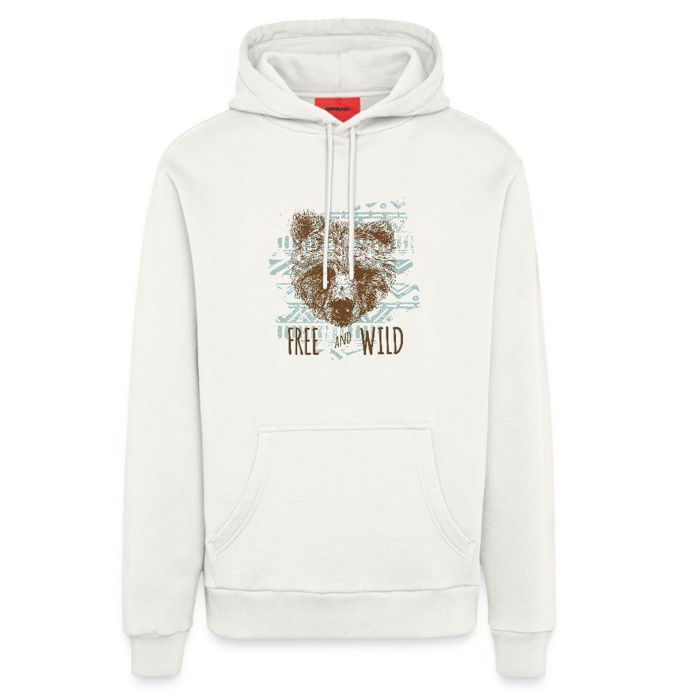 Organic relaxed hoodie made in EU - OFF WHITE