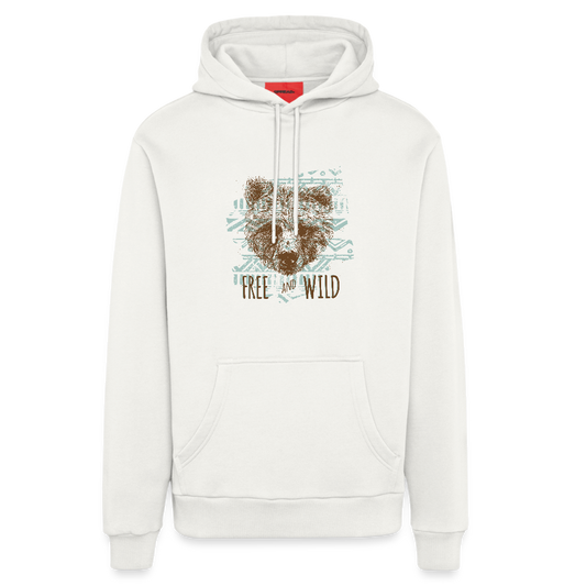 Organic relaxed hoodie made in EU - OFF WHITE