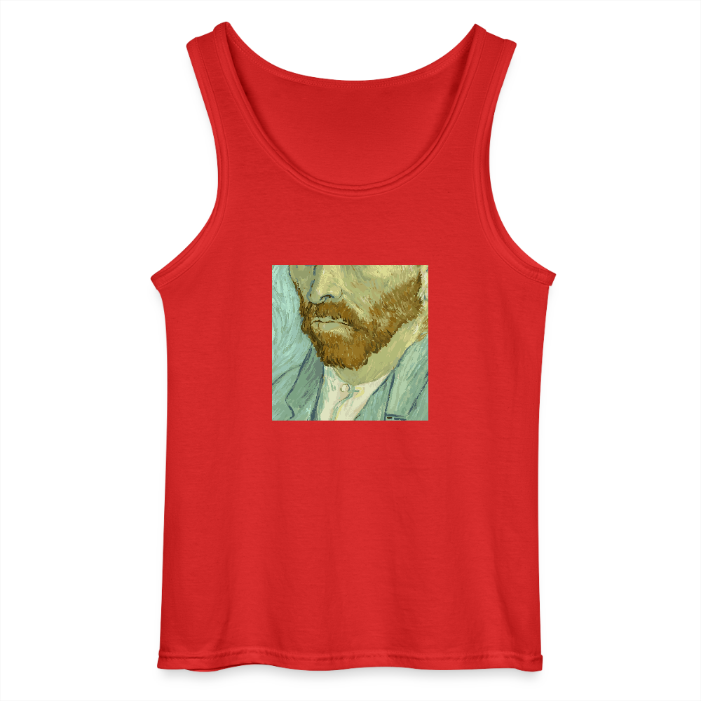 Gildan mannen tanktop - rood
