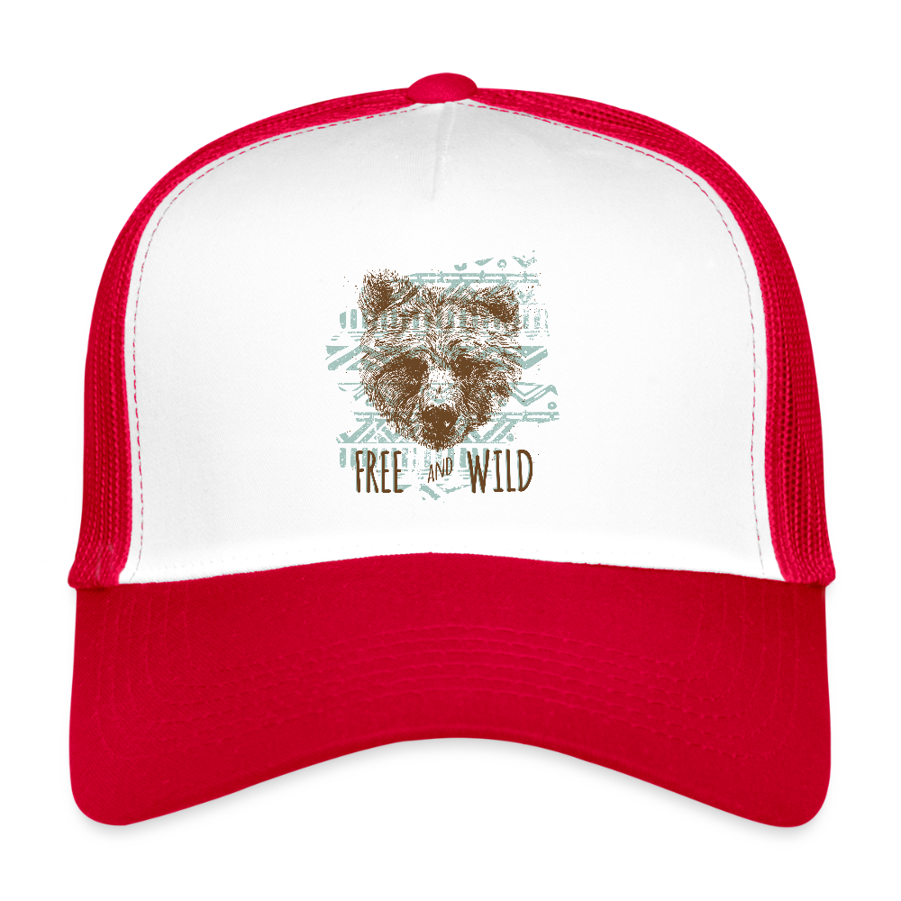 Trucker Cap - wit/rood