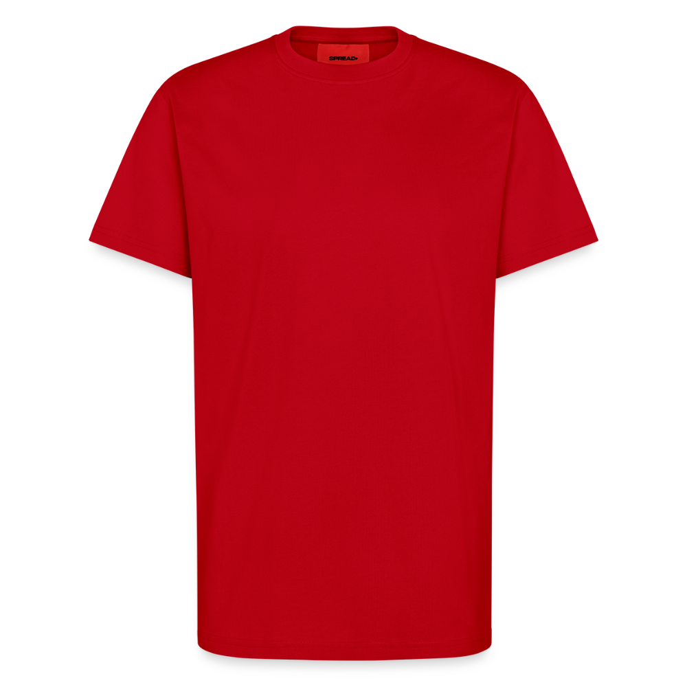 Organic relaxed T-shirt made in EU - rood