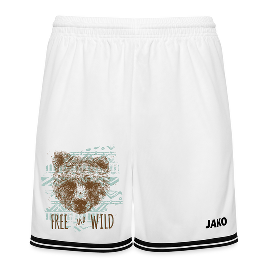 JAKO basketbalshort Center 2.0 - wit/zwart