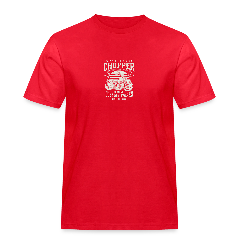 Mannen Workwear T-shirt - rood