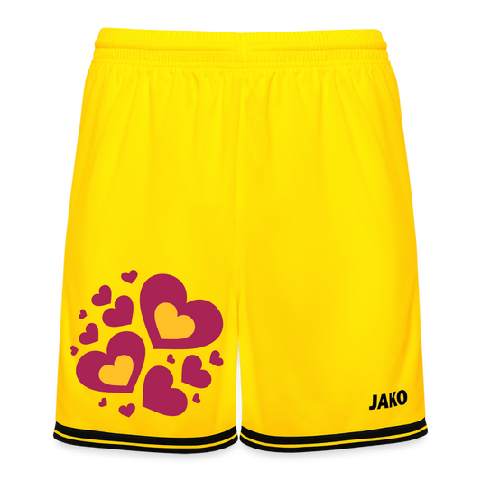 JAKO basketbalshort Center 2.0 - geel/zwart