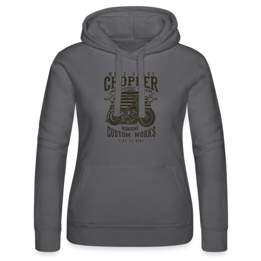 Vrouwenhoodie van Russell - grijs