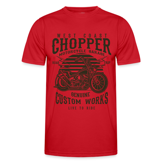 Functioneel T-shirt voor mannen - rood
