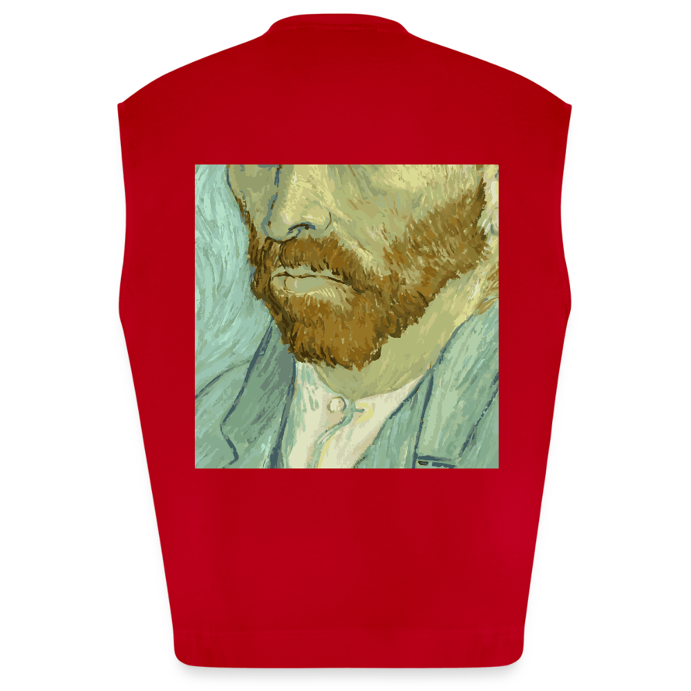 Heavyweight oversized organic tanktop made in EU Unisex - rood