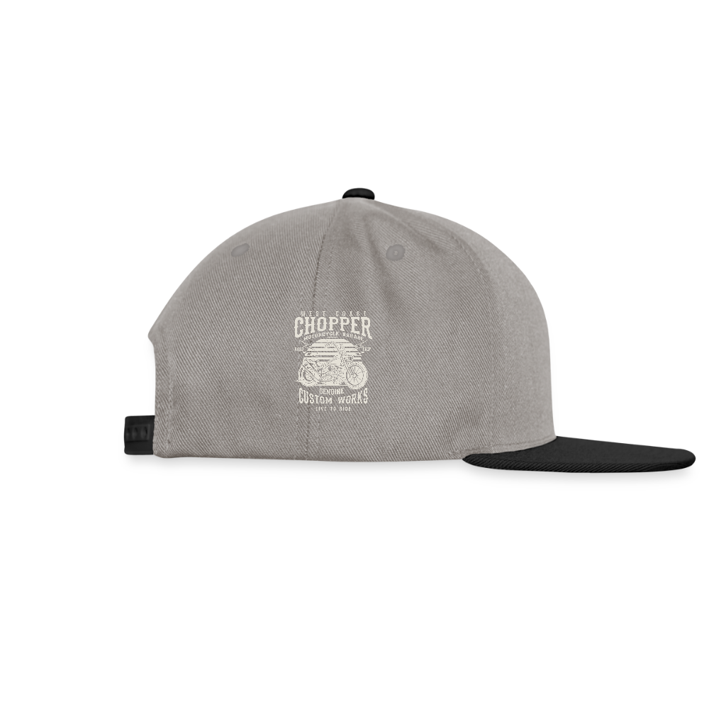 Snapback cap - grafietgrijs/zwart