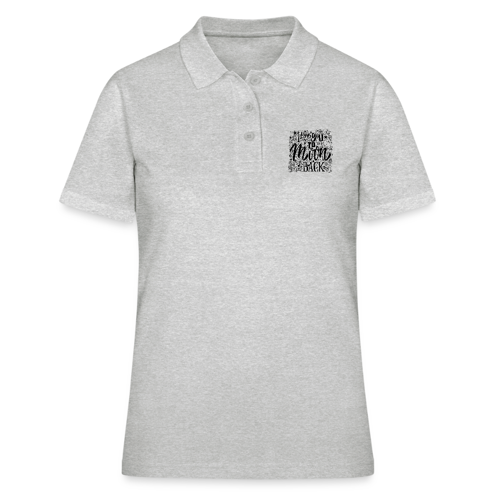 Women's Polo Shirt - grijs gemêleerd