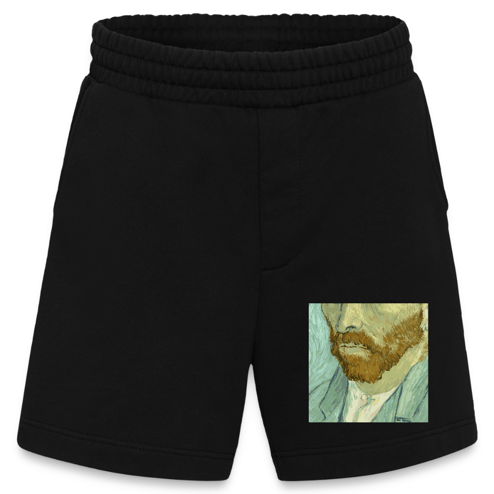 Heavyweight organic shorts made in EU - SOLID BLACK
