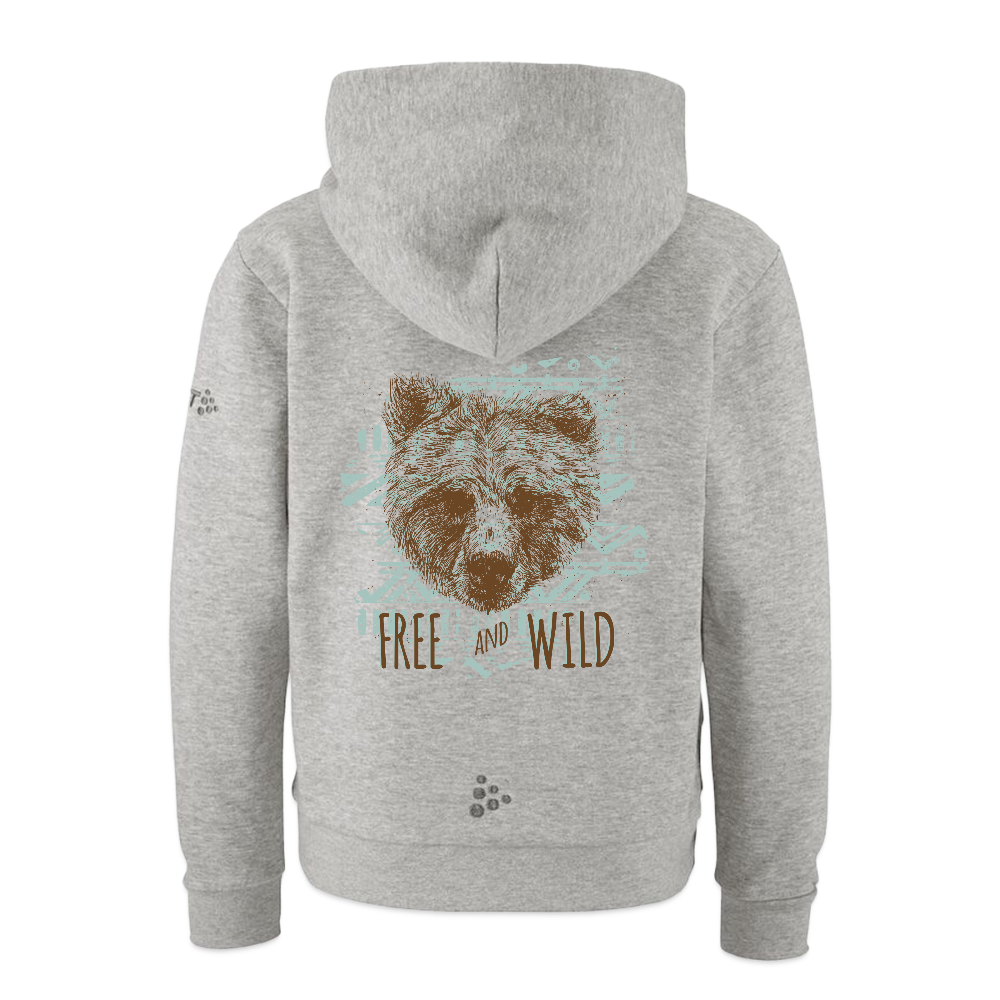 CRAFT Community 2.0 kinderhoodie - grijs gemêleerd