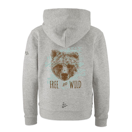 CRAFT Community 2.0 kinderhoodie - grijs gemêleerd