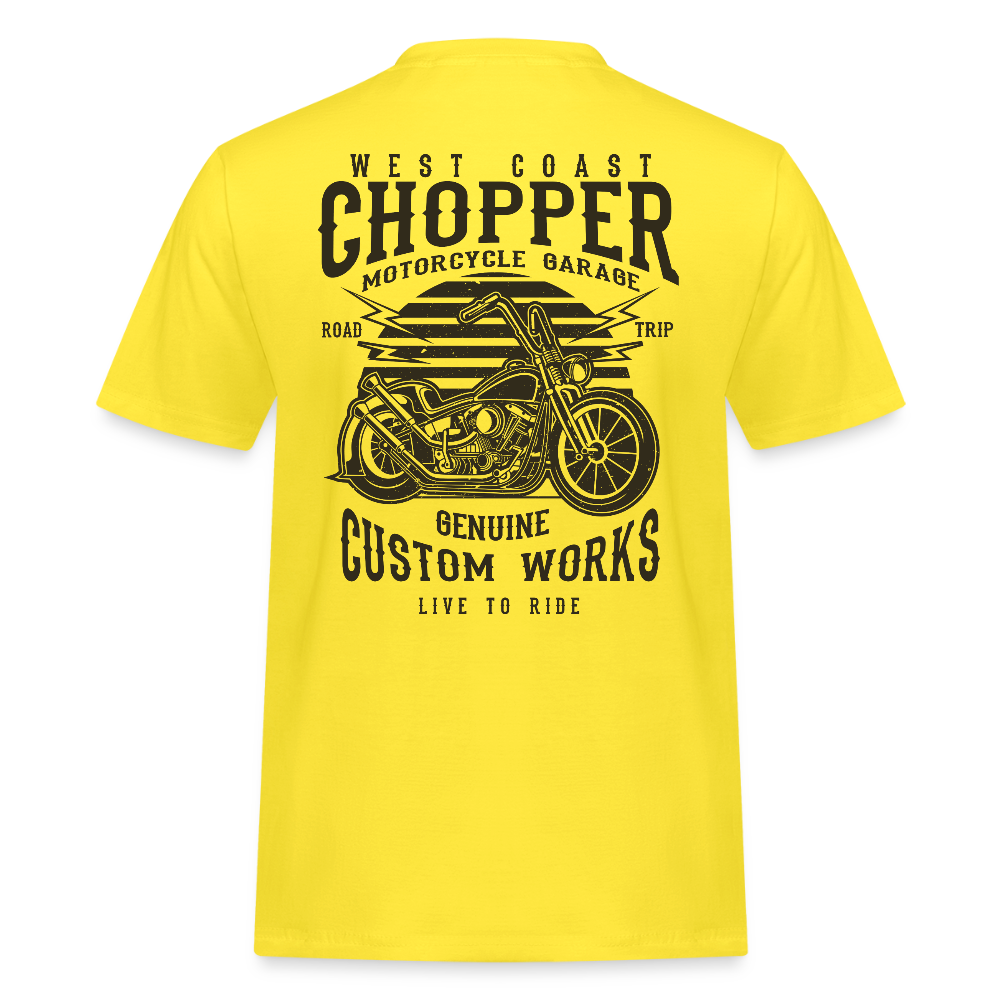 Mannen Workwear T-shirt - geel