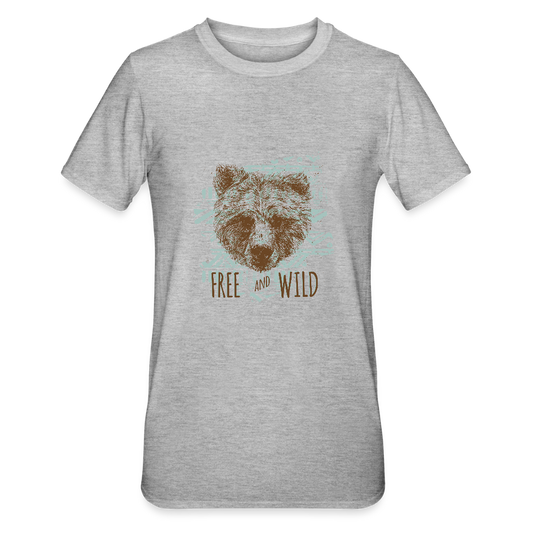 Unisex Polycotton T-shirt - grijs gemêleerd