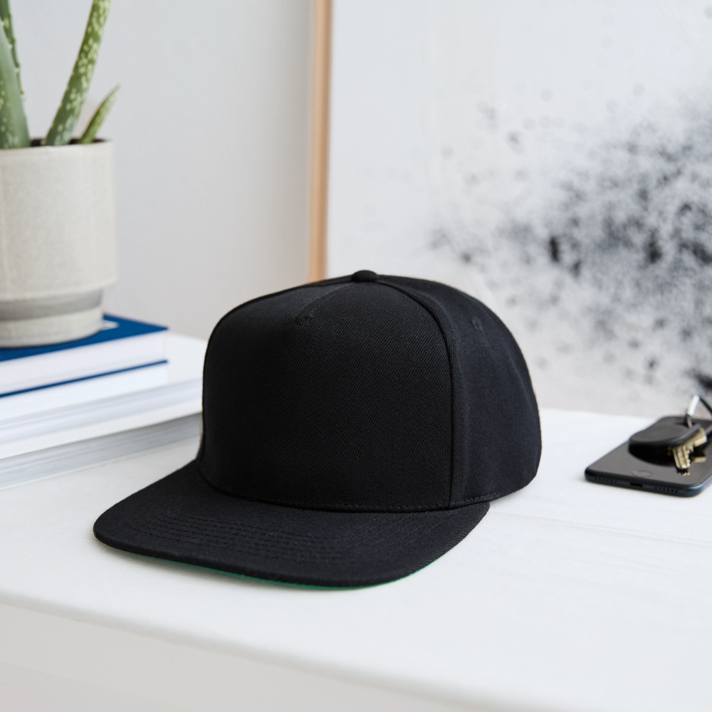 Snapback cap - zwart/zwart