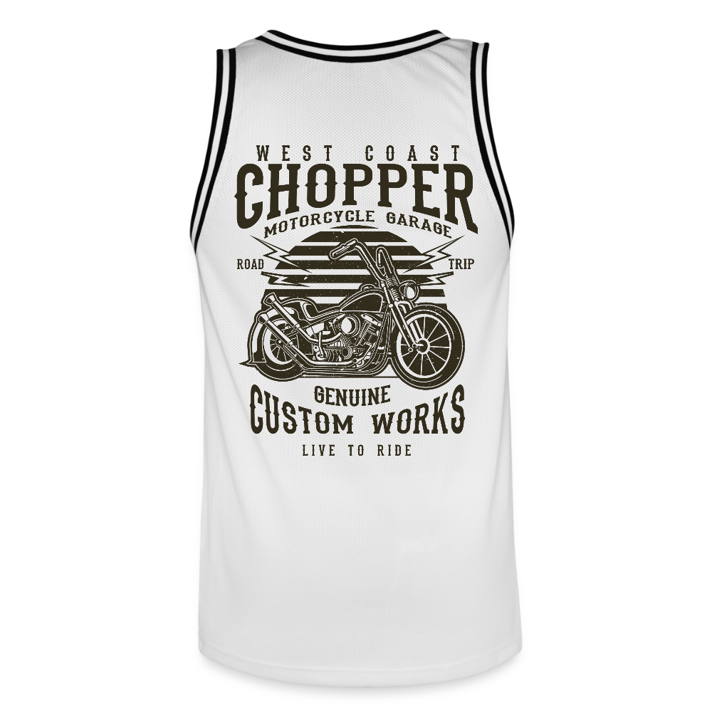 Mannen basketbal shirt - wit/zwart