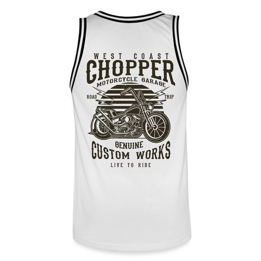 Mannen basketbal shirt - wit/zwart
