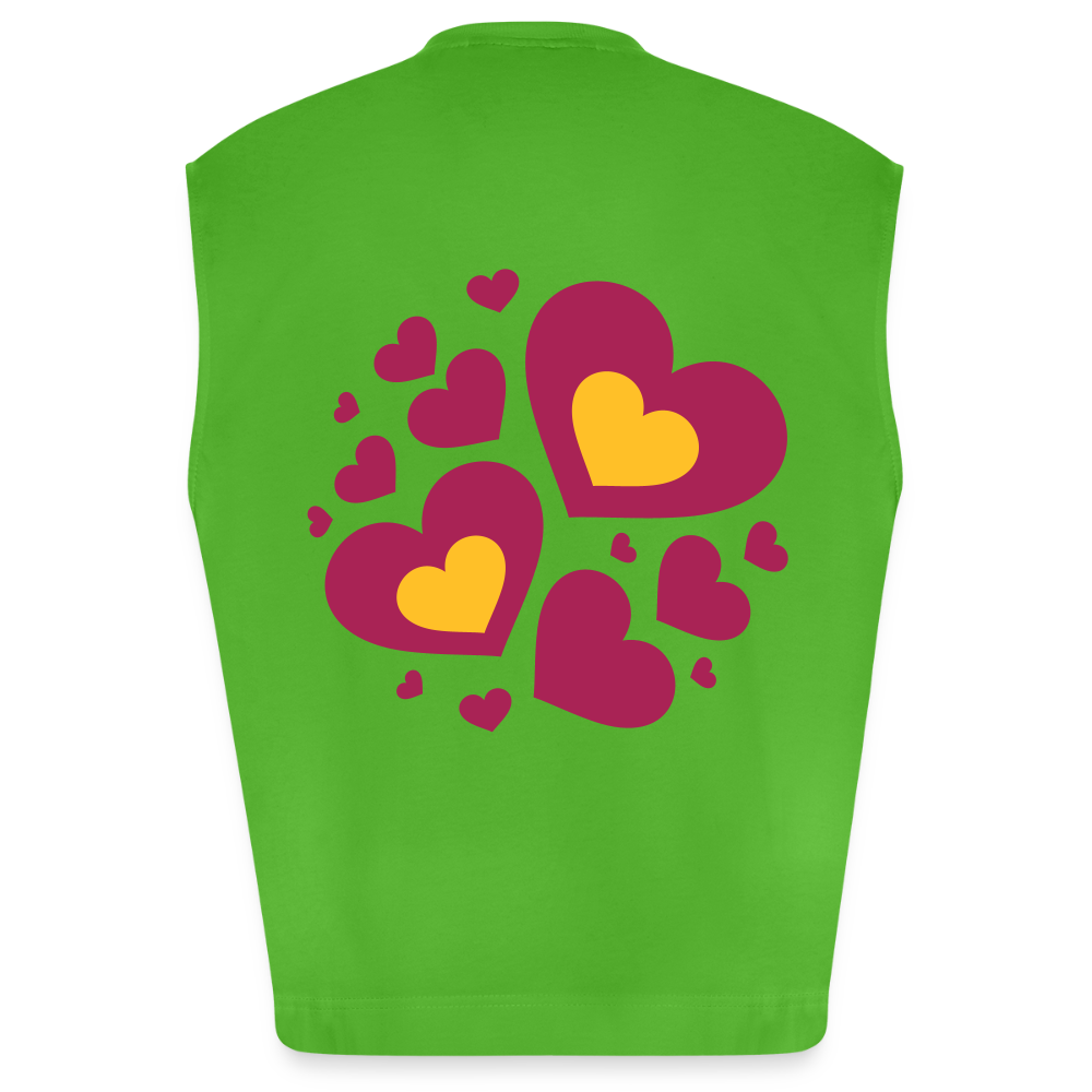 Heavyweight oversized organic tanktop made in EU Unisex - Apple Neon