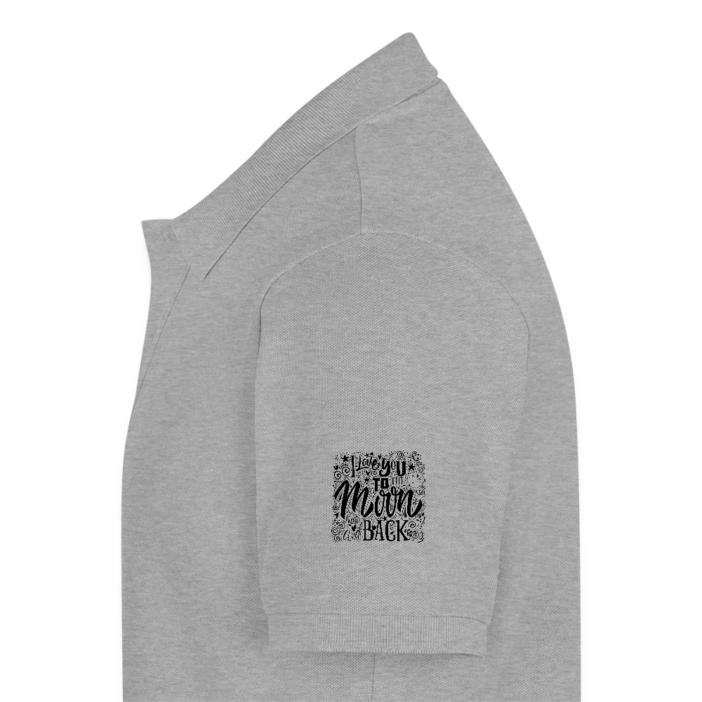 Mannen Premium Bio Poloshirt - grijs gemêleerd