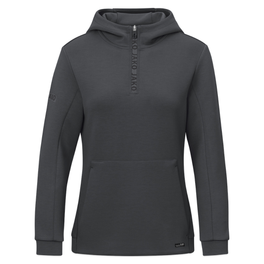 JAKO Vrouwen ziphoodie Pro Casual - grafietgrijs