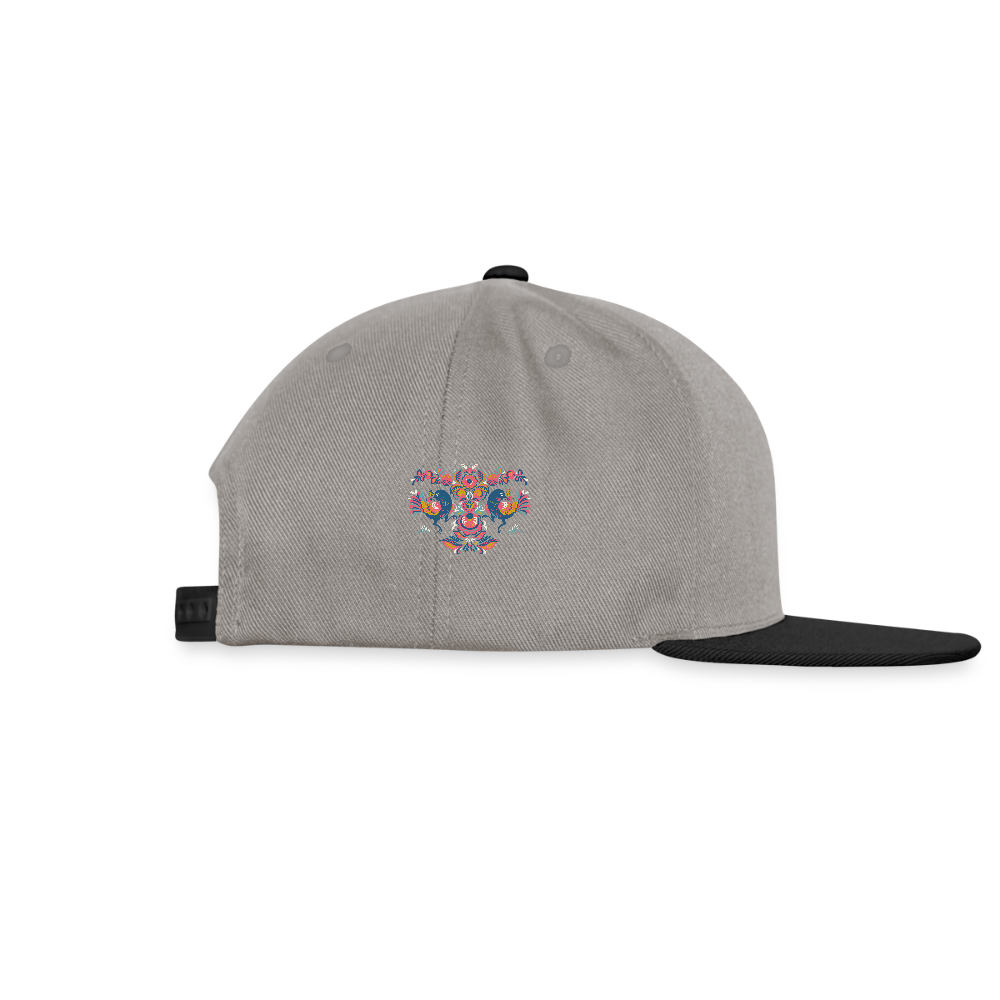 Snapback cap - grafietgrijs/zwart