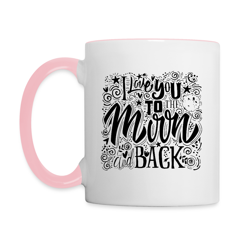 Mok tweekleurig - wit/roze