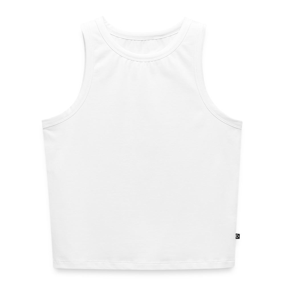 Vrouwen cropped tanktop - wit