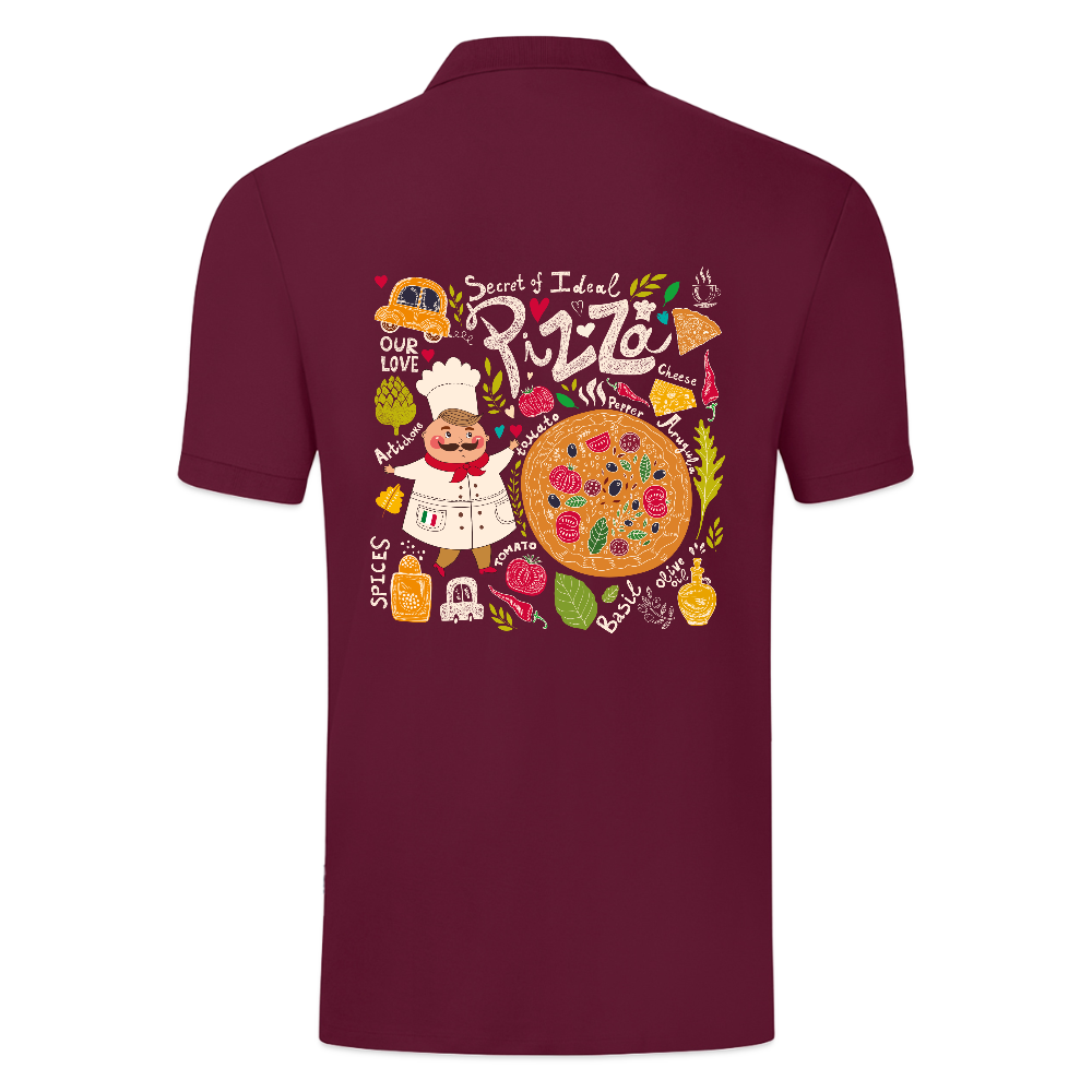 JAKO Teenager polo Organic - wijnrood