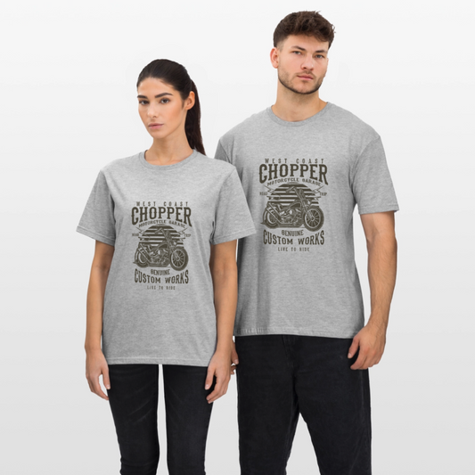 Unisex Polycotton T-shirt - grijs gemêleerd