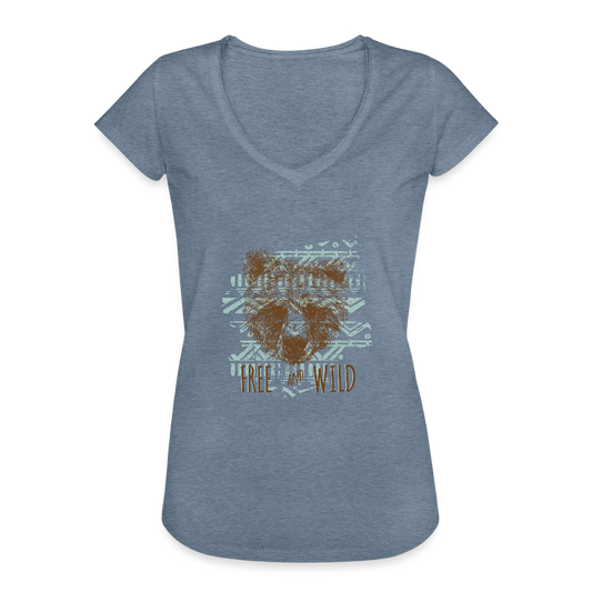 Vrouwen Vintage T-shirt - vintage denim