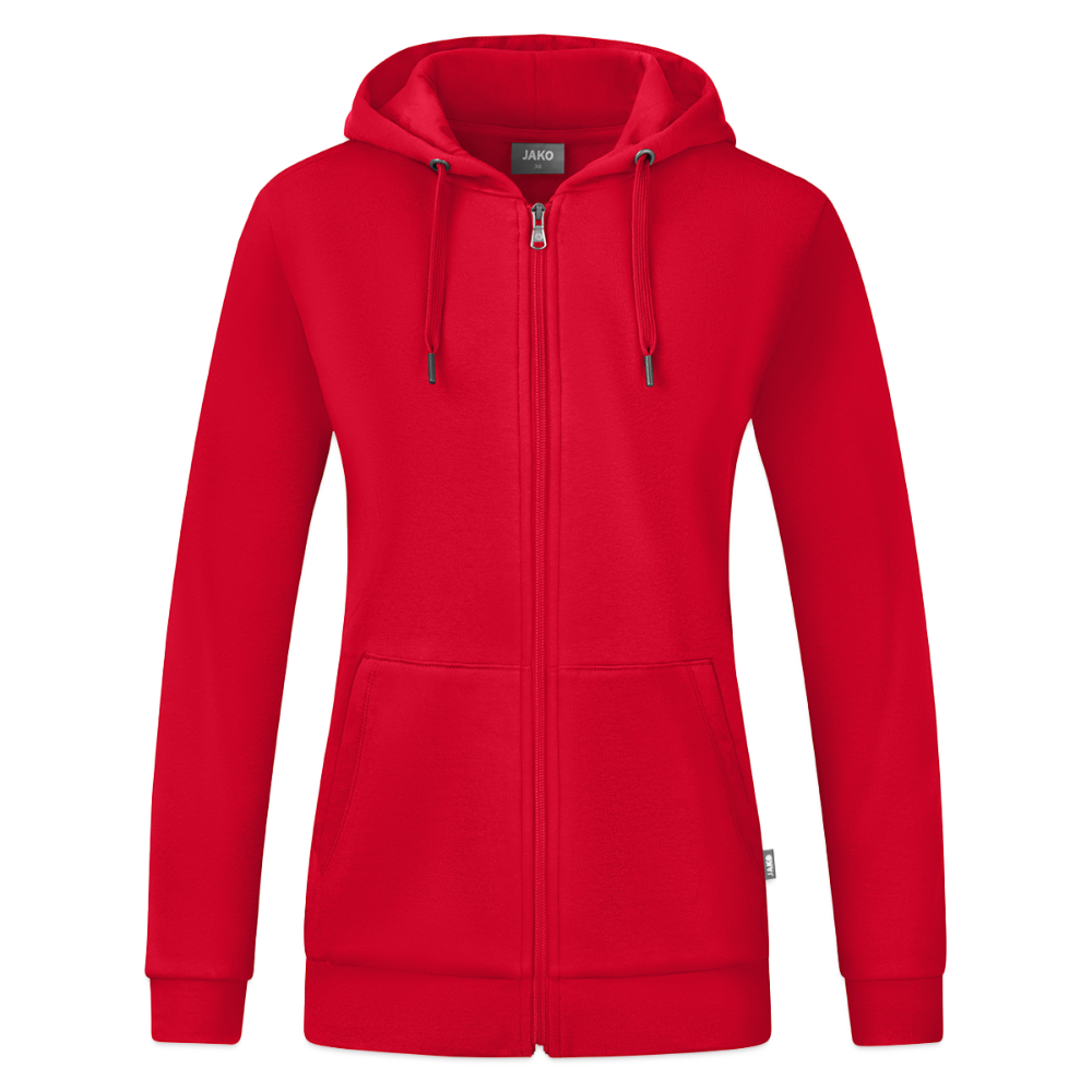 JAKO Vrouwen ziphoodie Organic - rood